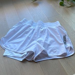 Medium White Gymshark shorts